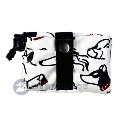 LiS.. Handmade Folding Umbrella Bag (Black line dog 298192)