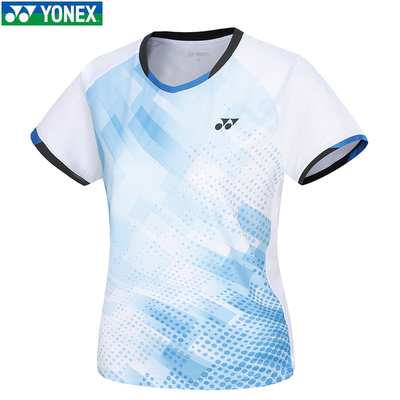 YON RACING Shirt ヨンエキスポMサイズ Yonex YTM5 T-Shirt Mens (Turquoise/Black)