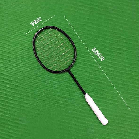 Mini Badminton Racket Keychain