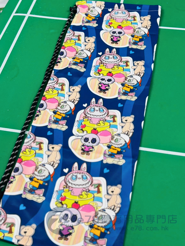 Handmade Water Resistant Racket Case (LABUBU Vacation 514)