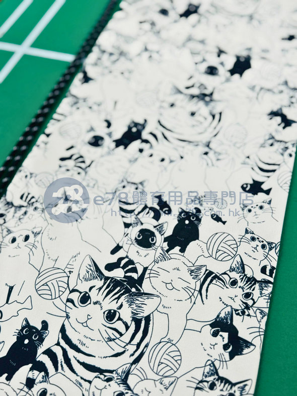 Handmade Water Resistant Racket Case (Cat Crowd 526)