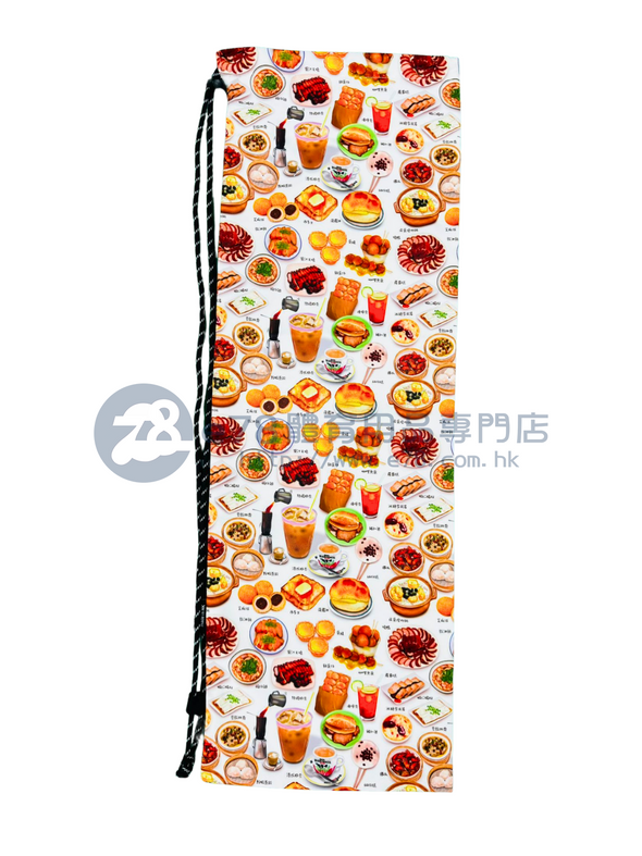 Handmade Water Resistant Racket Case (Hong Kong Breakfast 530)