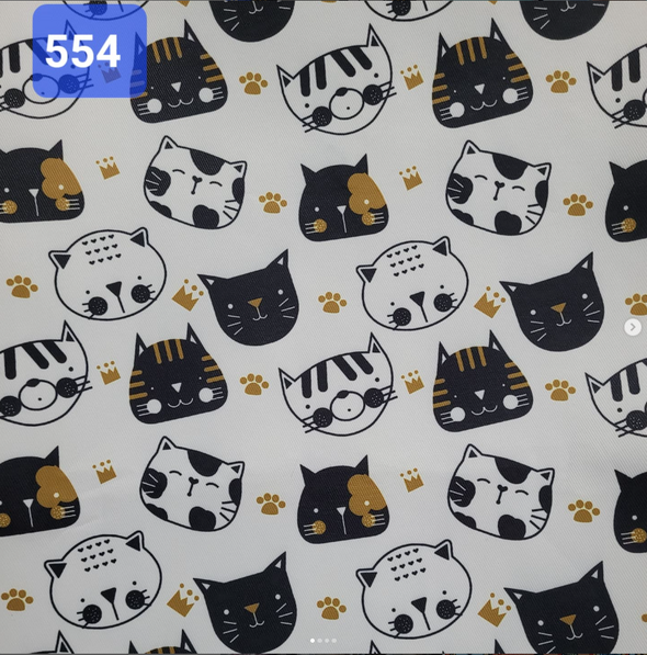 Handmade Water Resistant Shoes bag (Sleepy Cats & Paws 554)