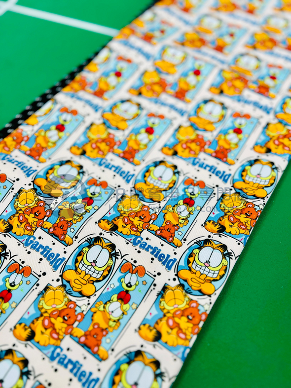 手工防水球拍套 (藍框加菲貓 559)