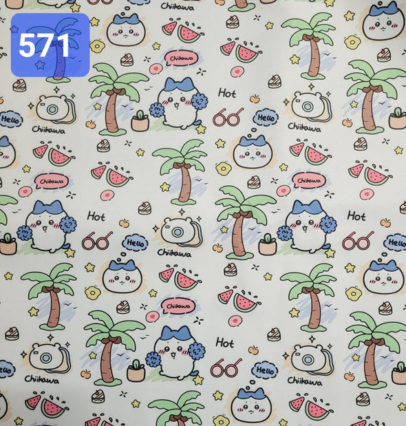 Handmade Water Resistant Shoes bag (Chiikawa's Sunny Vacation 571)