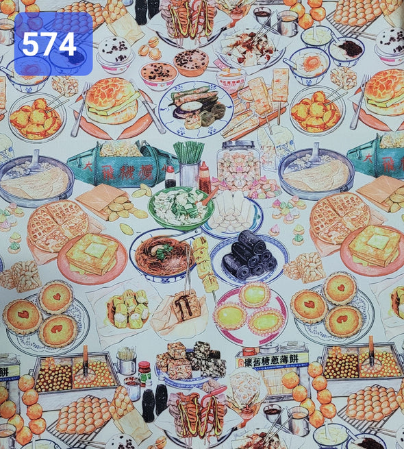 Handmade Water Resistant Shoes bag (HK Street Food Paradise 574)