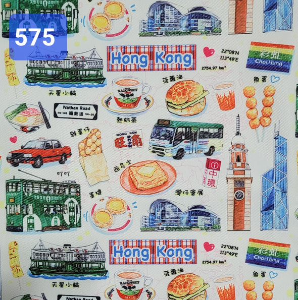 Handmade Water Resistant Shoes bag (Hong Kong Fun Trip 575)