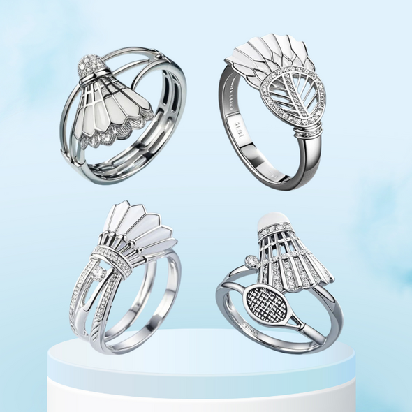“Game On!” Stylish Badminton Ring CACC003