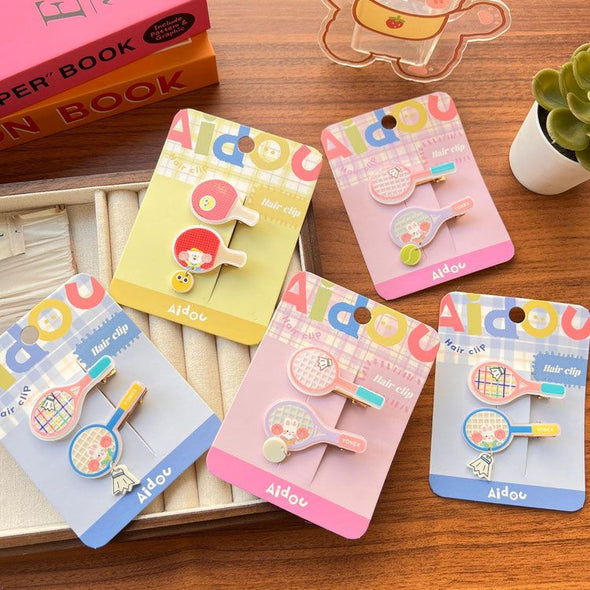 Creative Racket Acrylic Hair Clips CACC008