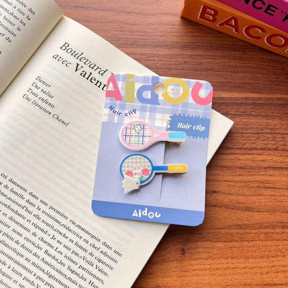 Creative Racket Acrylic Hair Clips CACC008