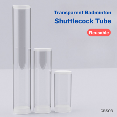 Jialing Transparent Badminton Shuttlecock Tube CBS03
