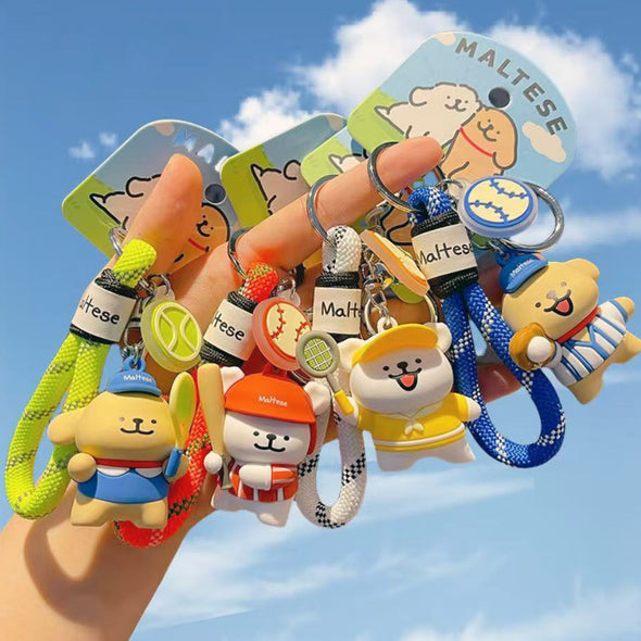 Maltese Sports Series Keychain CKEY0020