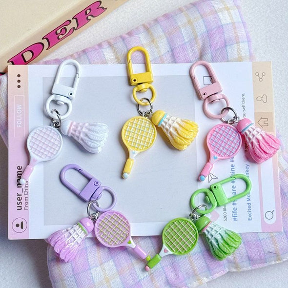 仿真羽毛球拍吊飾鑰匙扣 – CKEY0025