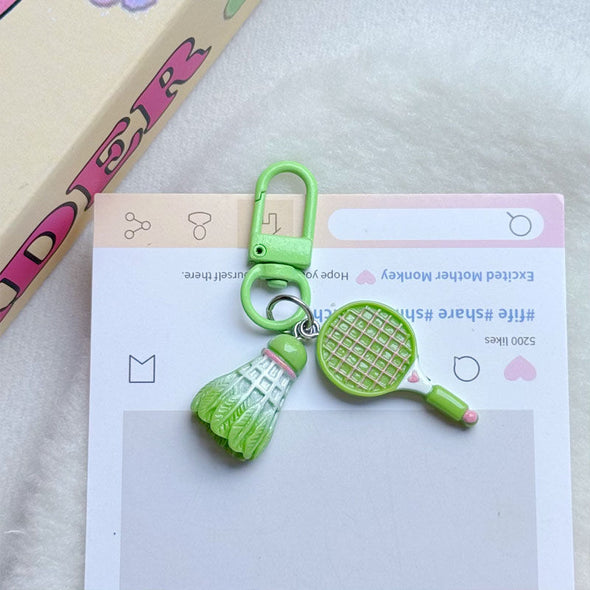 仿真羽毛球拍吊飾鑰匙扣 – CKEY0025