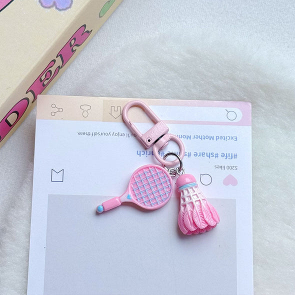 仿真羽毛球拍吊飾鑰匙扣 – CKEY0025