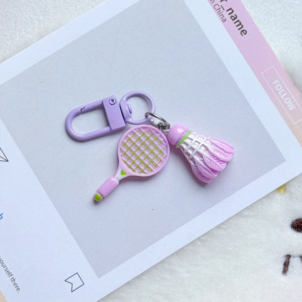 仿真羽毛球拍吊飾鑰匙扣 – CKEY0025