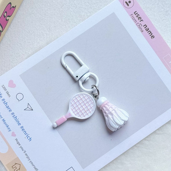 仿真羽毛球拍吊飾鑰匙扣 – CKEY0025