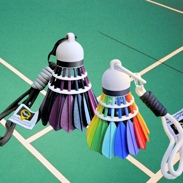 Starry Sky / Rainbow 1:1 Badminton Keychain CKEY0030