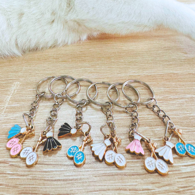 Mini Badminton Racket Keychain CKEY0034