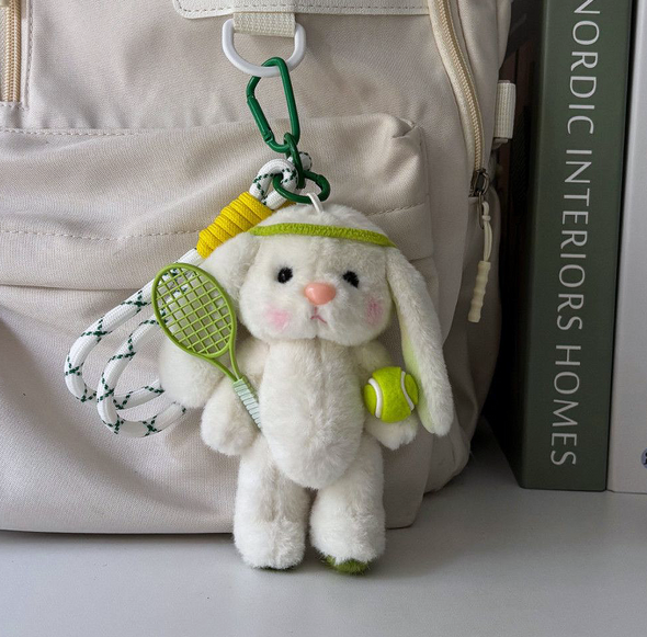 Sporty Plush Doll Bag Charm & Keychain CKEY0038