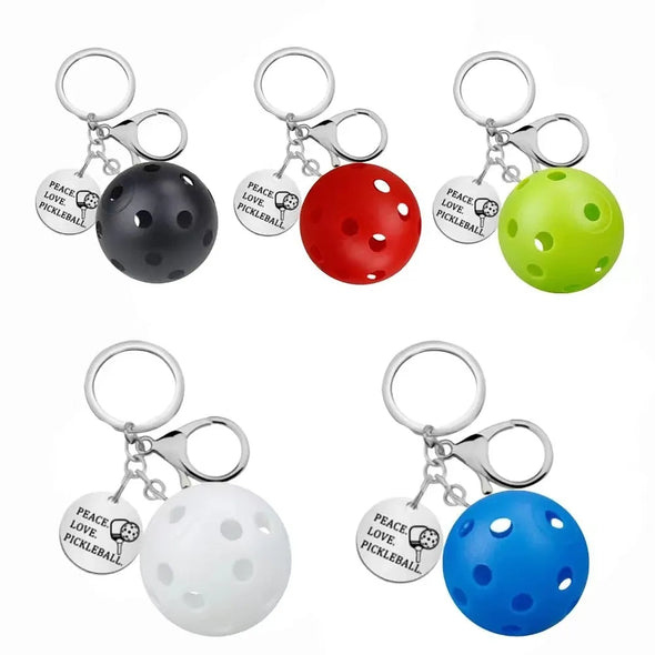 Stainless Steel Pickleball Keychain CKEY0040