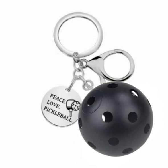Stainless Steel Pickleball Keychain CKEY0040