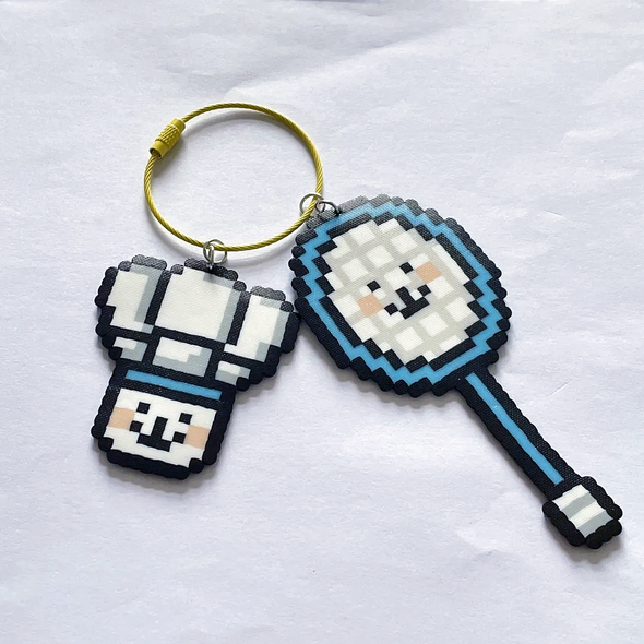 Handmade Badminton Racket Keychain CKEY0056 – e78shop