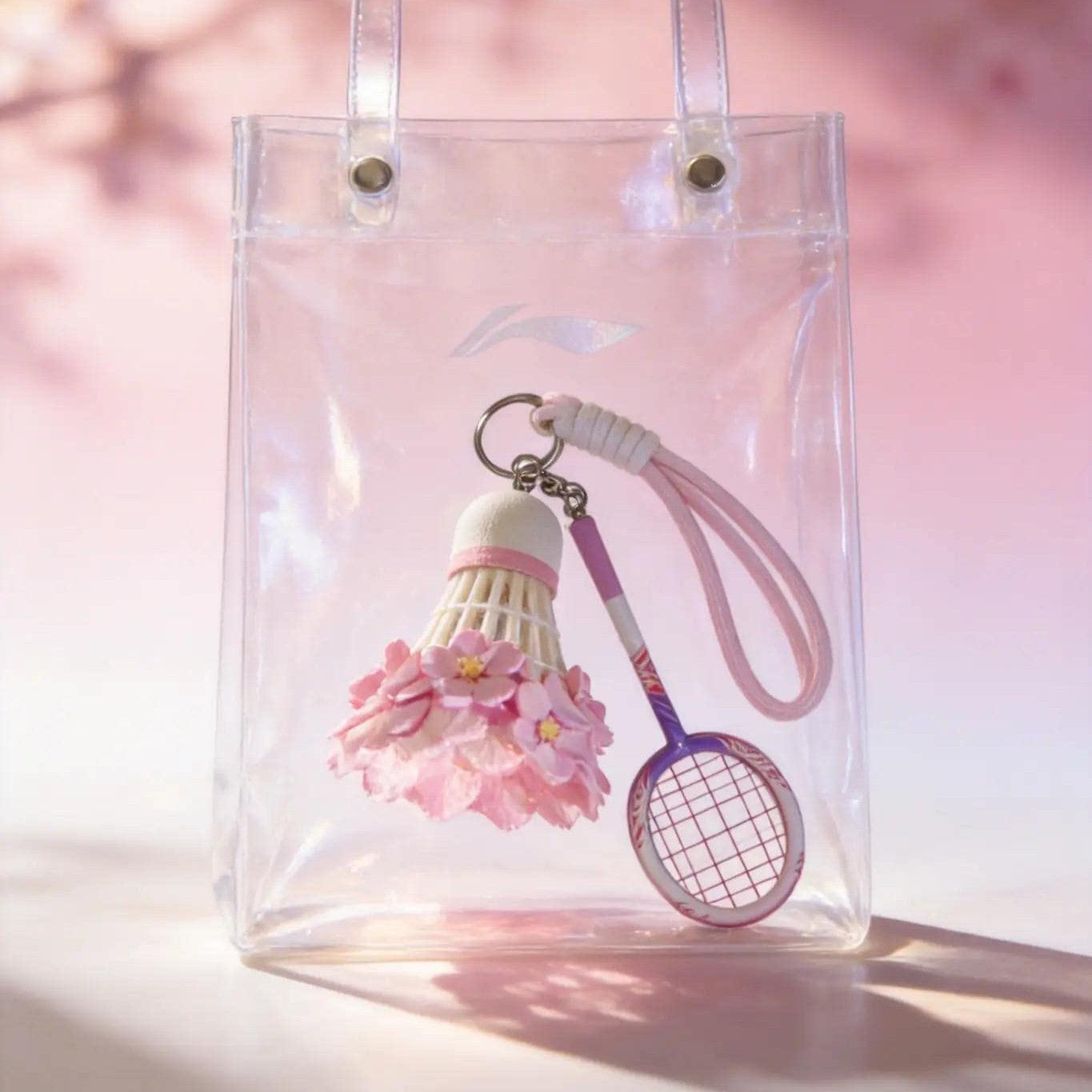 キャプテンコーク クリアバルーン チャーム Sakura Badminton Shuttlecock Bag Charm – e78shop