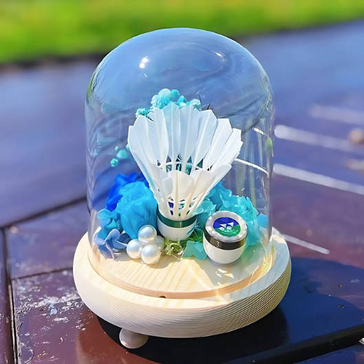 羽毛球永生花成品手工禮物 COTHER006