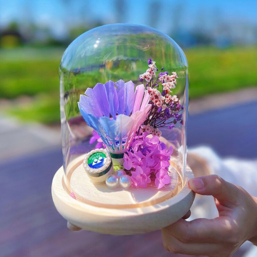 羽毛球永生花成品手工禮物 COTHER006