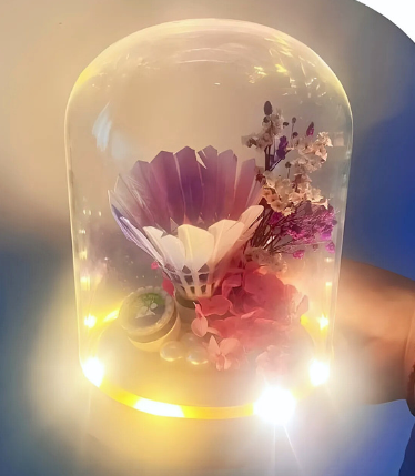 羽毛球永生花成品手工禮物 COTHER006