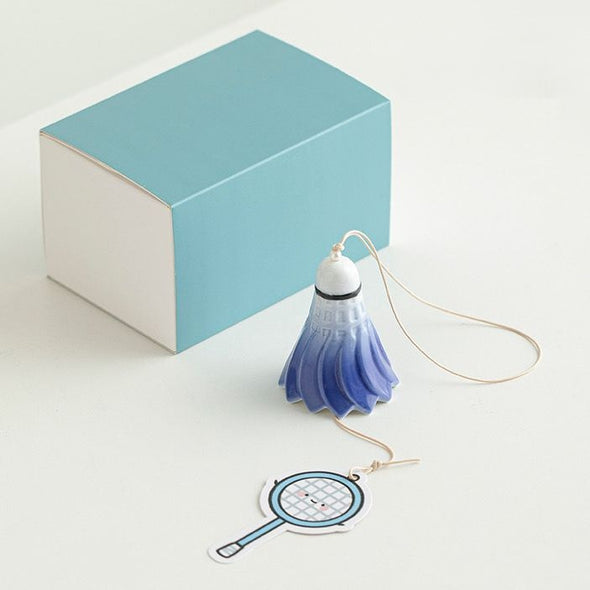 Handmade Ceramic Badminton Wind Chime COTHER010