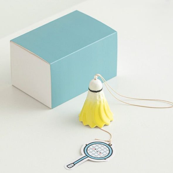 Handmade Ceramic Badminton Wind Chime COTHER010