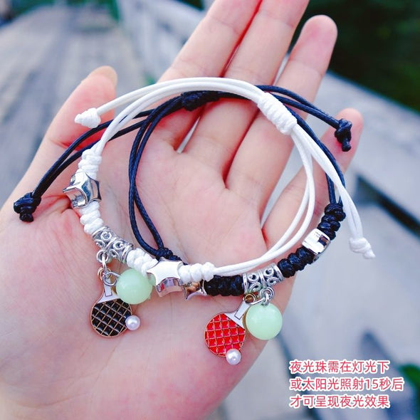 Braided Sports Charm Bracelets (Pair) CACC001