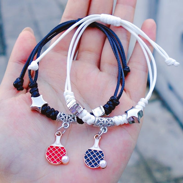 Braided Sports Charm Bracelets (Pair) CACC001