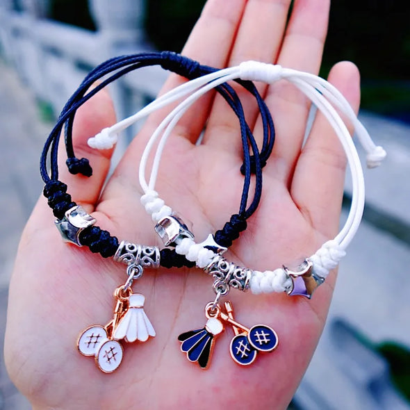 Braided Sports Charm Bracelets (Pair) CACC001
