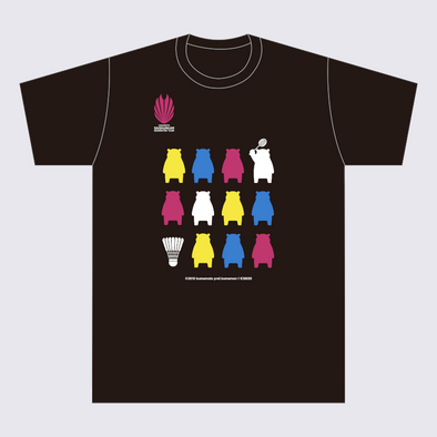 YONEX Colorful silhouette T-shirt Kumamon ver.
