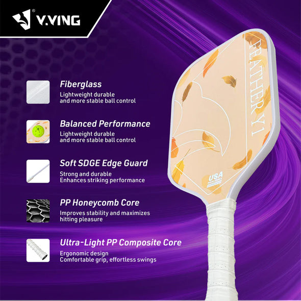 Y.YING Feather Y1 14mm 匹克球拍