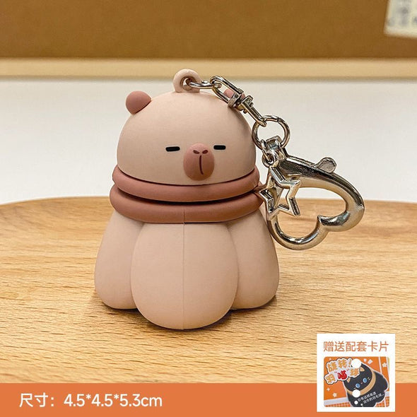 Rotating Animal Badminton Keychain CKEY0029