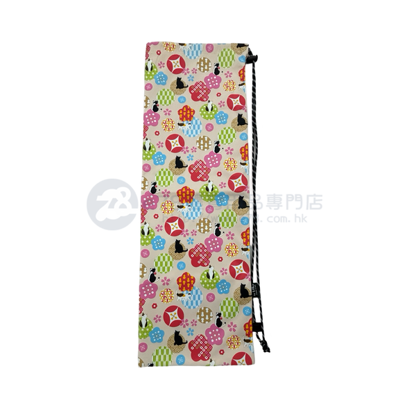 Handmade Water Resistant Racket Case (Japanese Floral Cat 476)