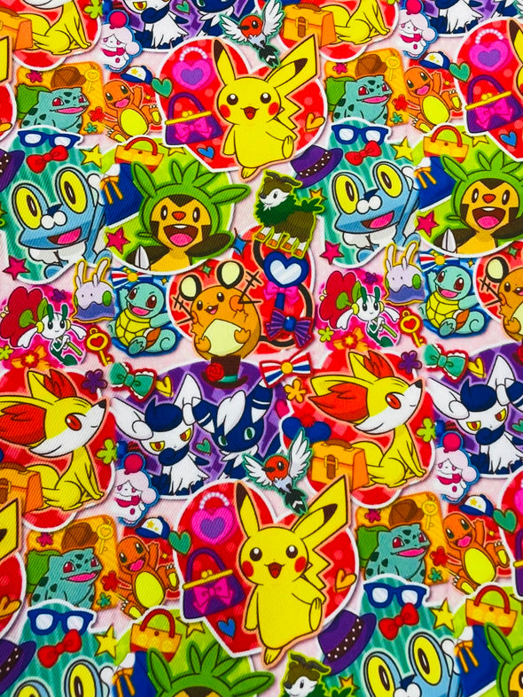 Handmade Water Resistant Racket Case ( Colour Pikachu 364)