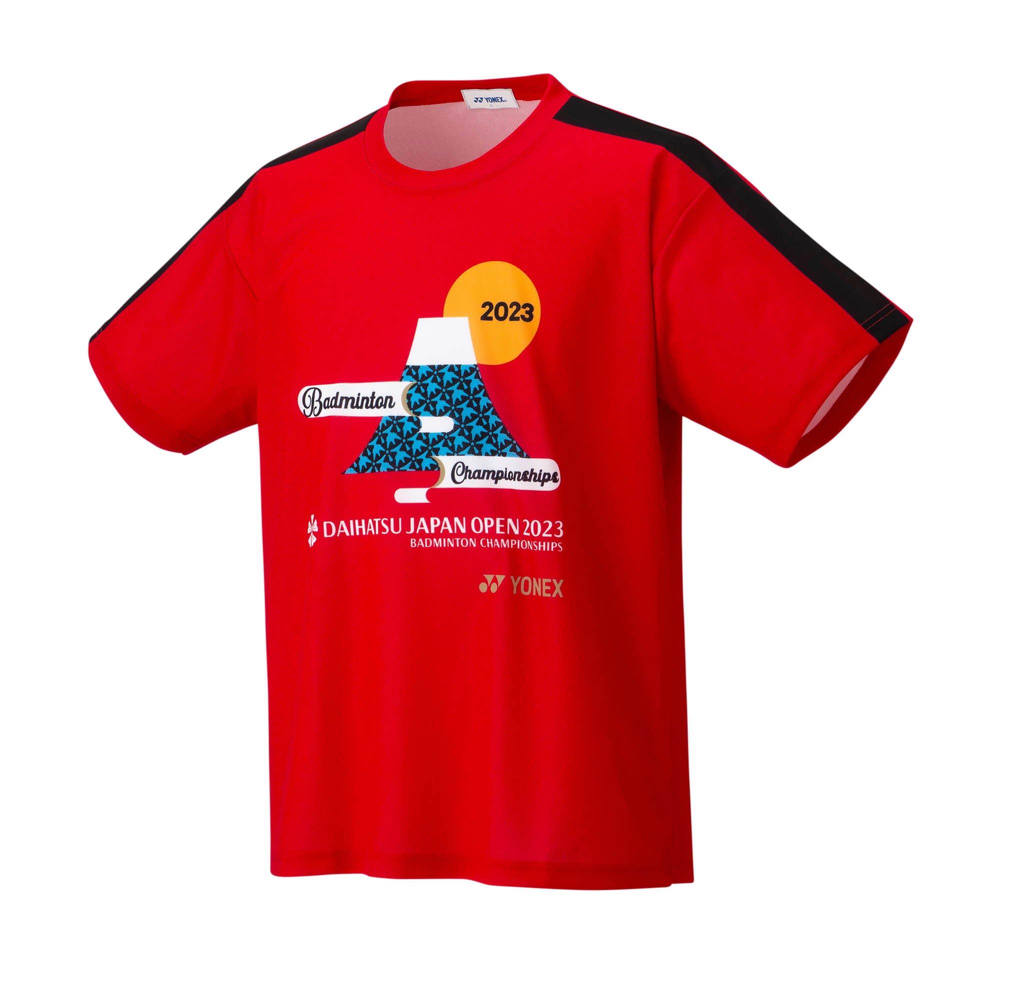 YONEX UNI Dry T-shirt YOB23230 Daihatsu Japan Open 2023 Commemorative  T-shirt - Flame red(596) / S