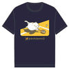 Gosen 2023 FW Unisex POCHANECO Chubby cat BD Bud pattern short-sleeved T-shirt NPT57 - e78shop