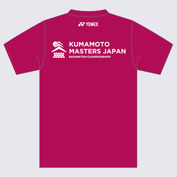 日本熊本大師賽標誌T恤（深粉紅）