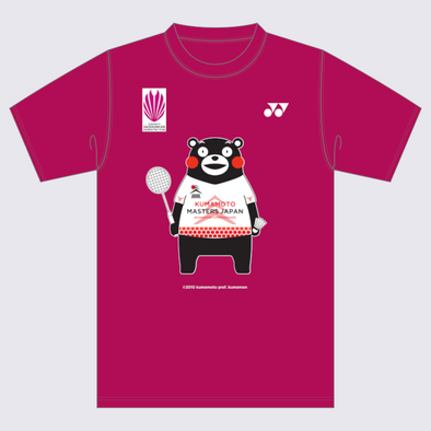 日本熊本大師賽標誌T恤（深粉紅）