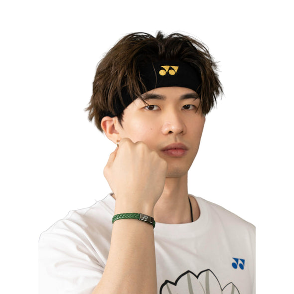 YONEX 馬來西亞羽毛球大師賽 2025 鈦鋼皮革手鍊 0075