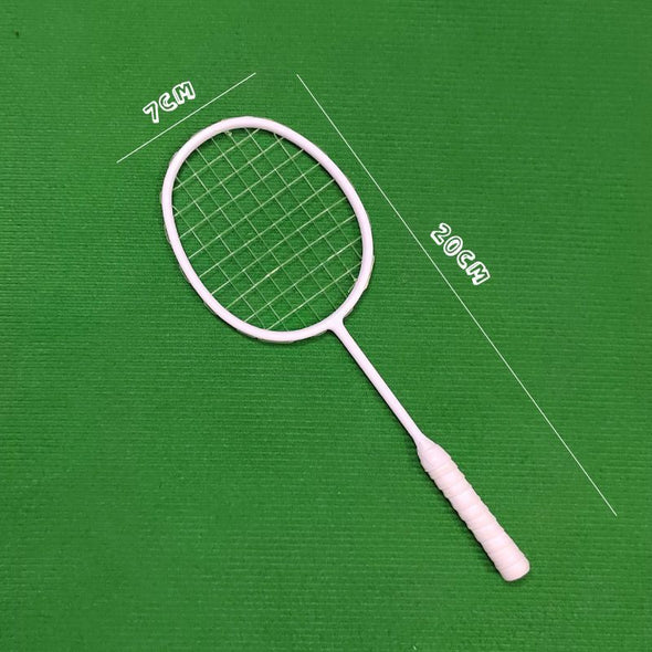 Mini Badminton Racket Keychain