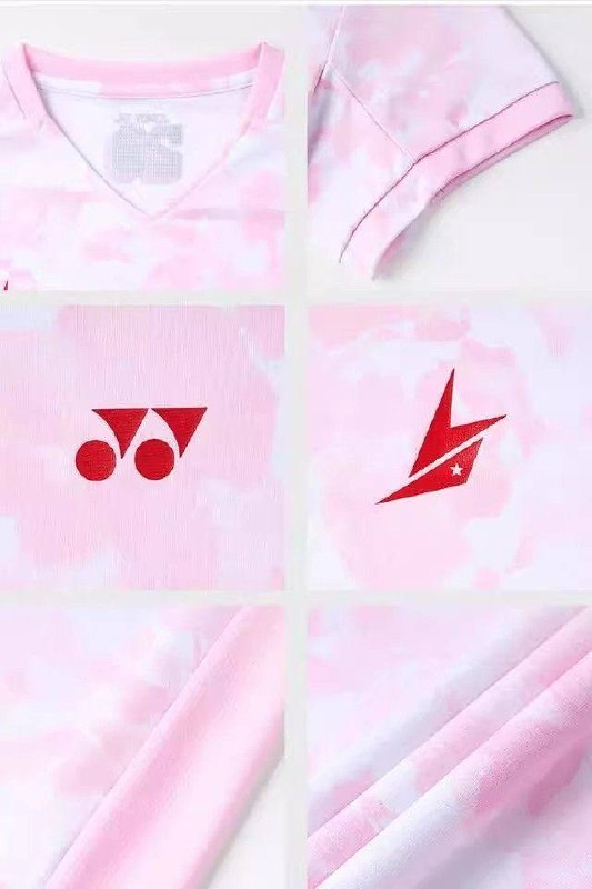 YONEX バドミントンシャツ L ピンク/ホワイト YONEX 10109LDCR Women's Lin Dan Series Game Shirt – e78shop