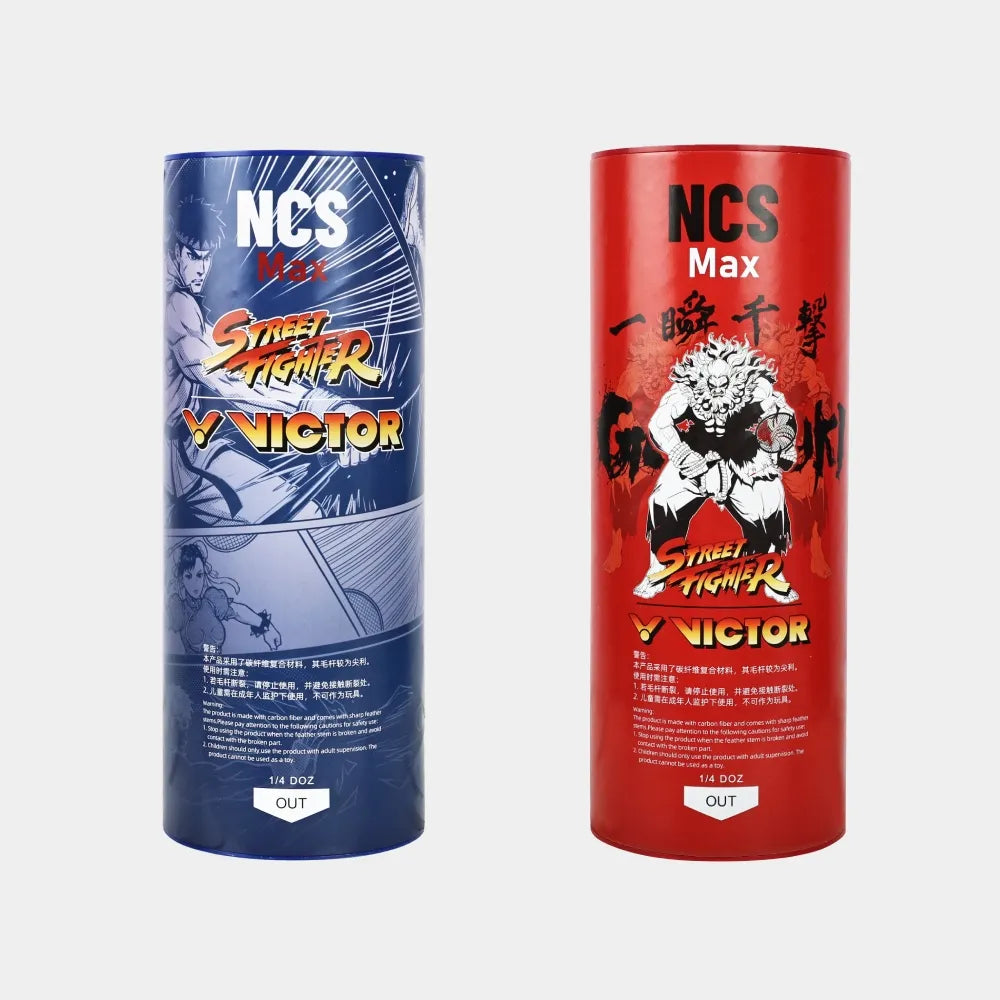 VICTOR NCS Max_STF Street Fighter Synthetic Shuttlecocks - 3-Pack