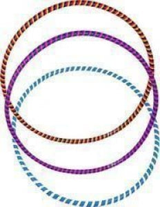 GOMA Covered Strip Colorful Hula Hoop - 28 Zoll
